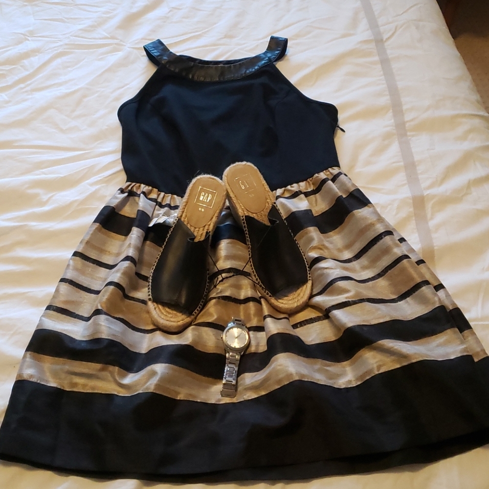Black and gold Kensie dress - Sz medium